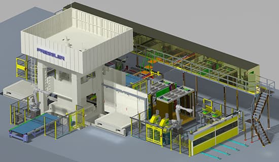 Multi-layer Roller Hearth Hot Press Production Line