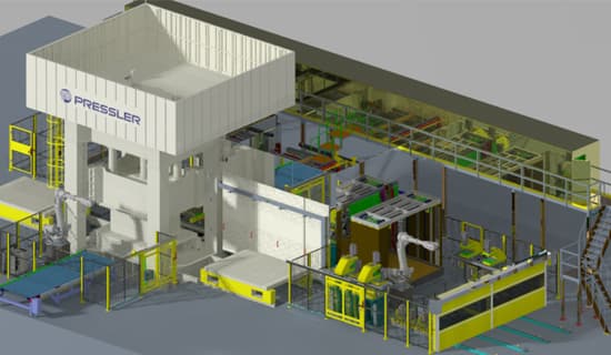 Multi-layer Roller Hearth Heating Furnace Hot Pressing Line