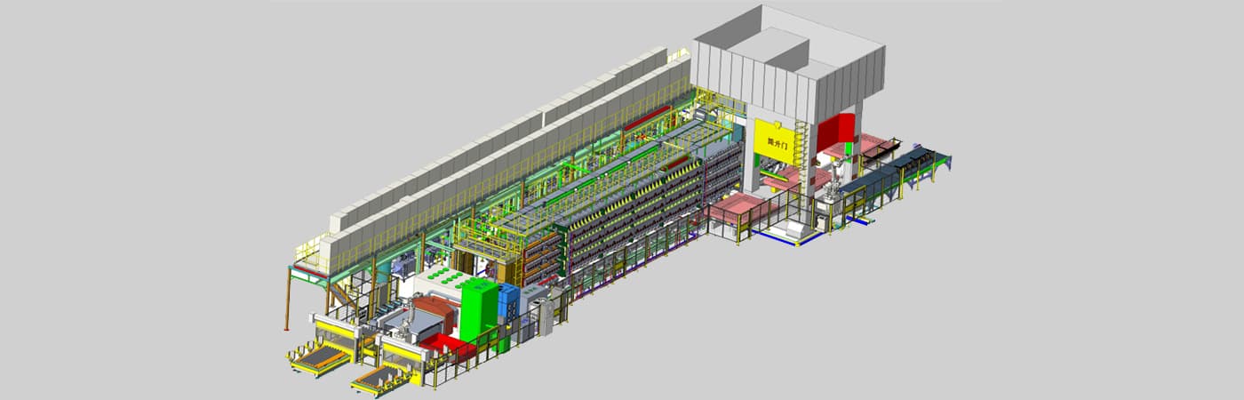 Vacuum Heating Furnace Hot Pressing Line
